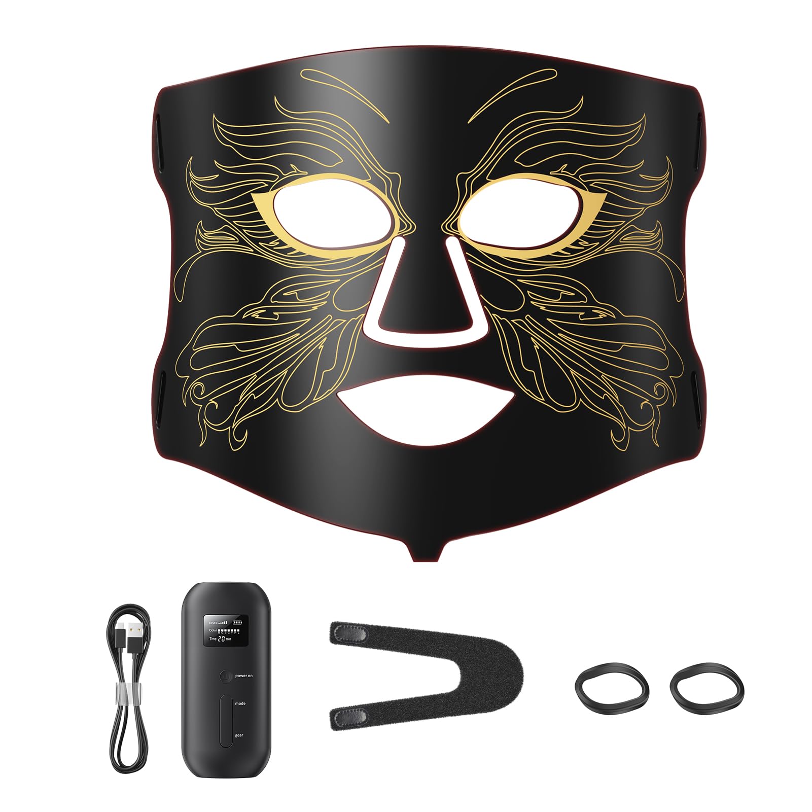 Aurphany LED therapy mask worn on the face for at-home rejuvenation