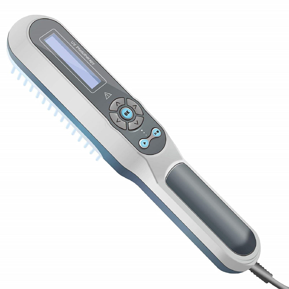 AUSPA Light Therapy Lamp UV front view for home use with portable timer.
