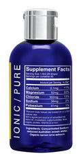 Aussie Trace Minerals Lemon Lime Drops in glass highlights refreshing flavor and hydration use.