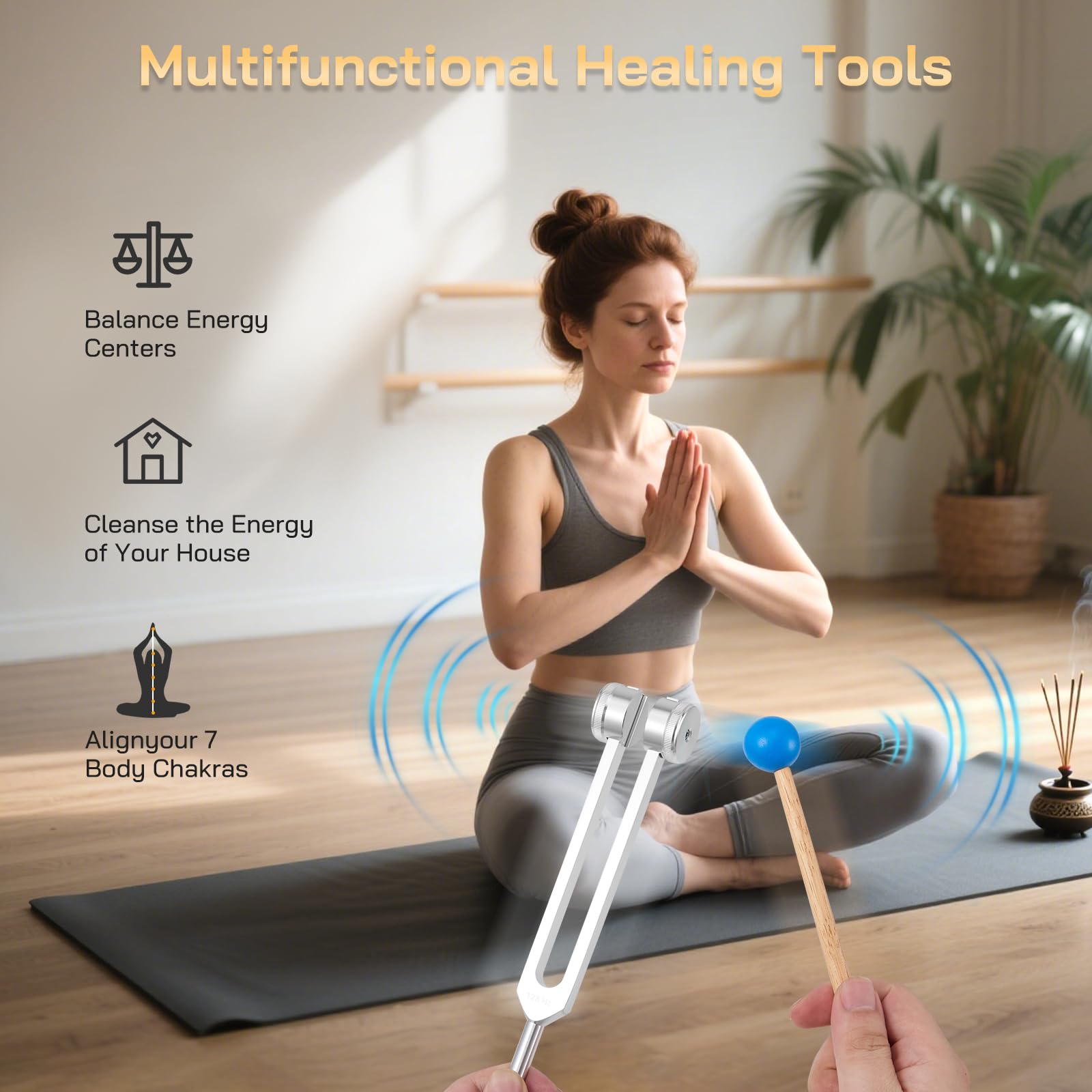 Auxruen tuning forks 256 Hz for focus and balance