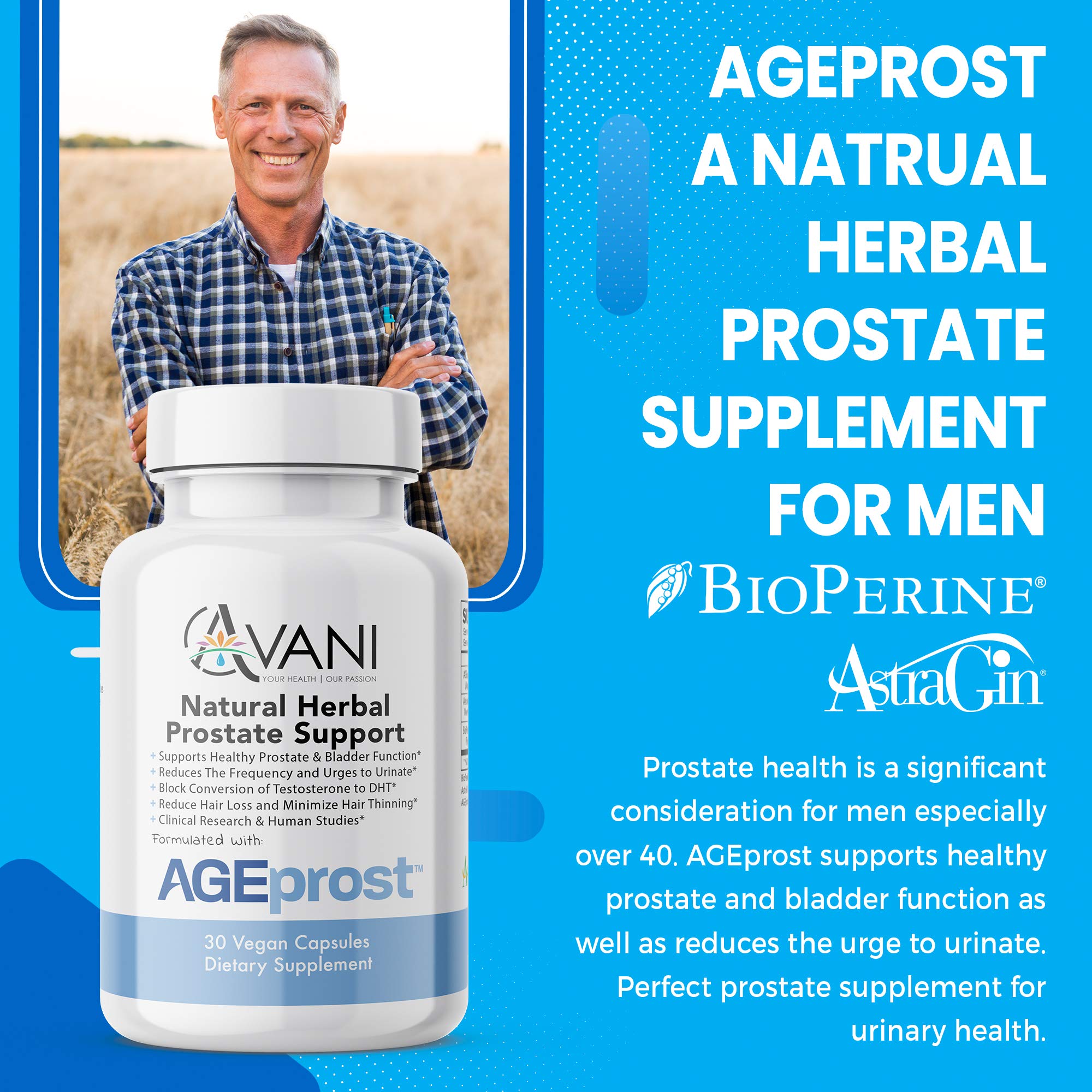 AGEprost ingredient blend with Bioperine and AstraGin for absorption