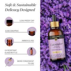 AVATRA diffuser aromatherapy scene with lavender oil in action.