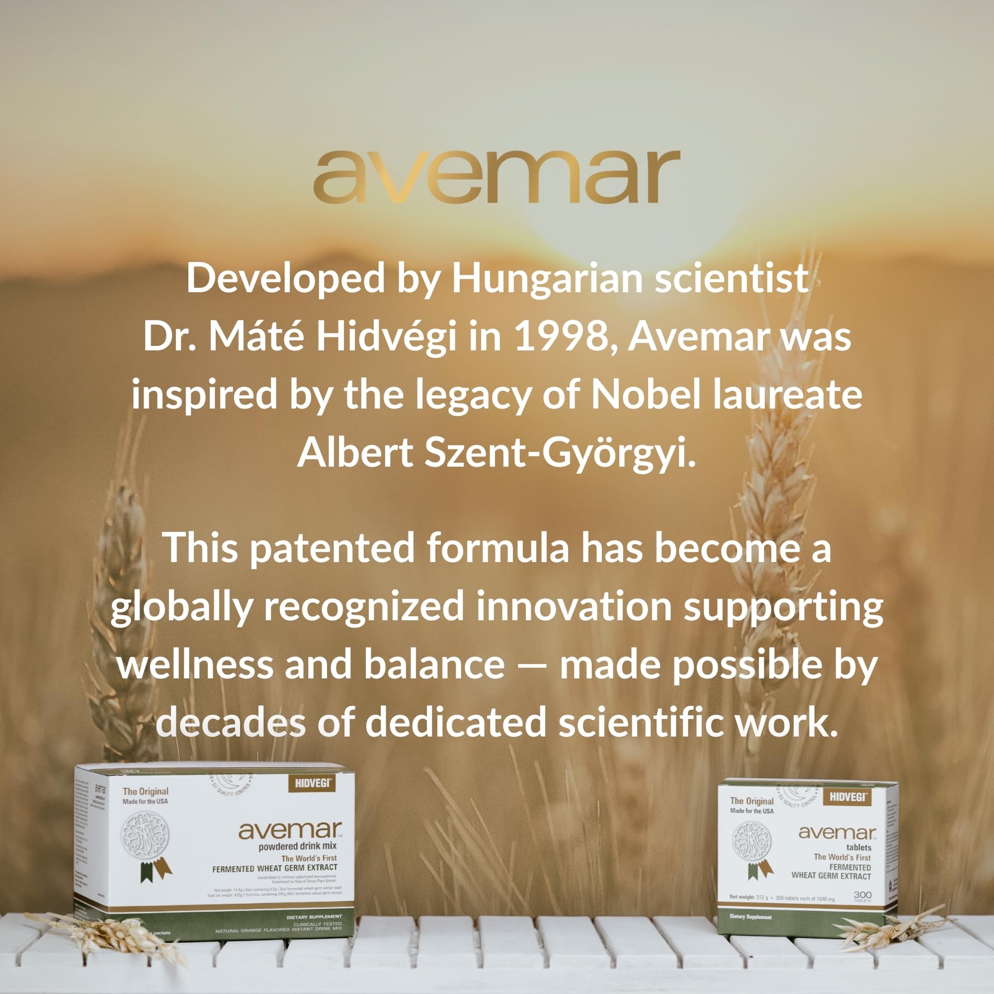 Avemar tablets in a hand for a simple daily routine and wellness support