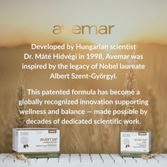 Avemar tablets in a hand for a simple daily routine and wellness support