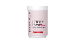 Aventus Booty Pump bottle showing premium pre-workout energy and focus