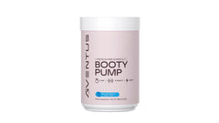 Aventus Booty Pump tub front showing collagen and caffeine for energy.