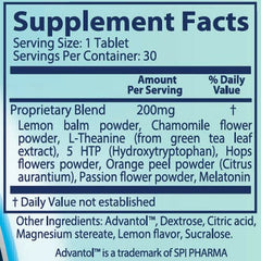 Close-up of Avinol PM chewable tablet showing its easy-to-take format