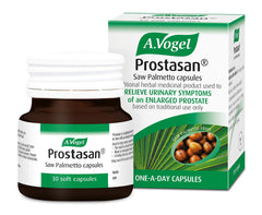 A.Vogel Prostasan bottle with capsules for convenient daily supplementation.
