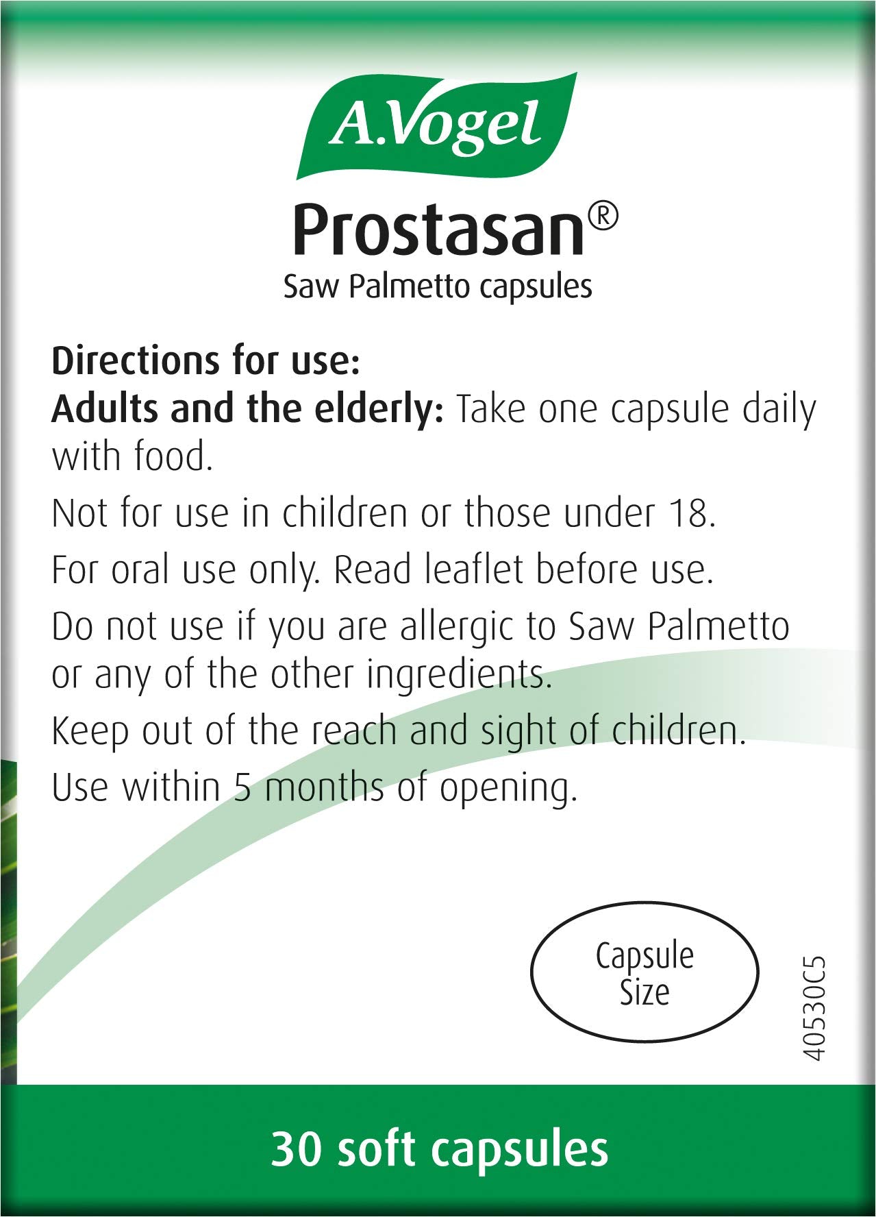 A.Vogel Prostasan bottle on a clean surface for everyday wellness routine.