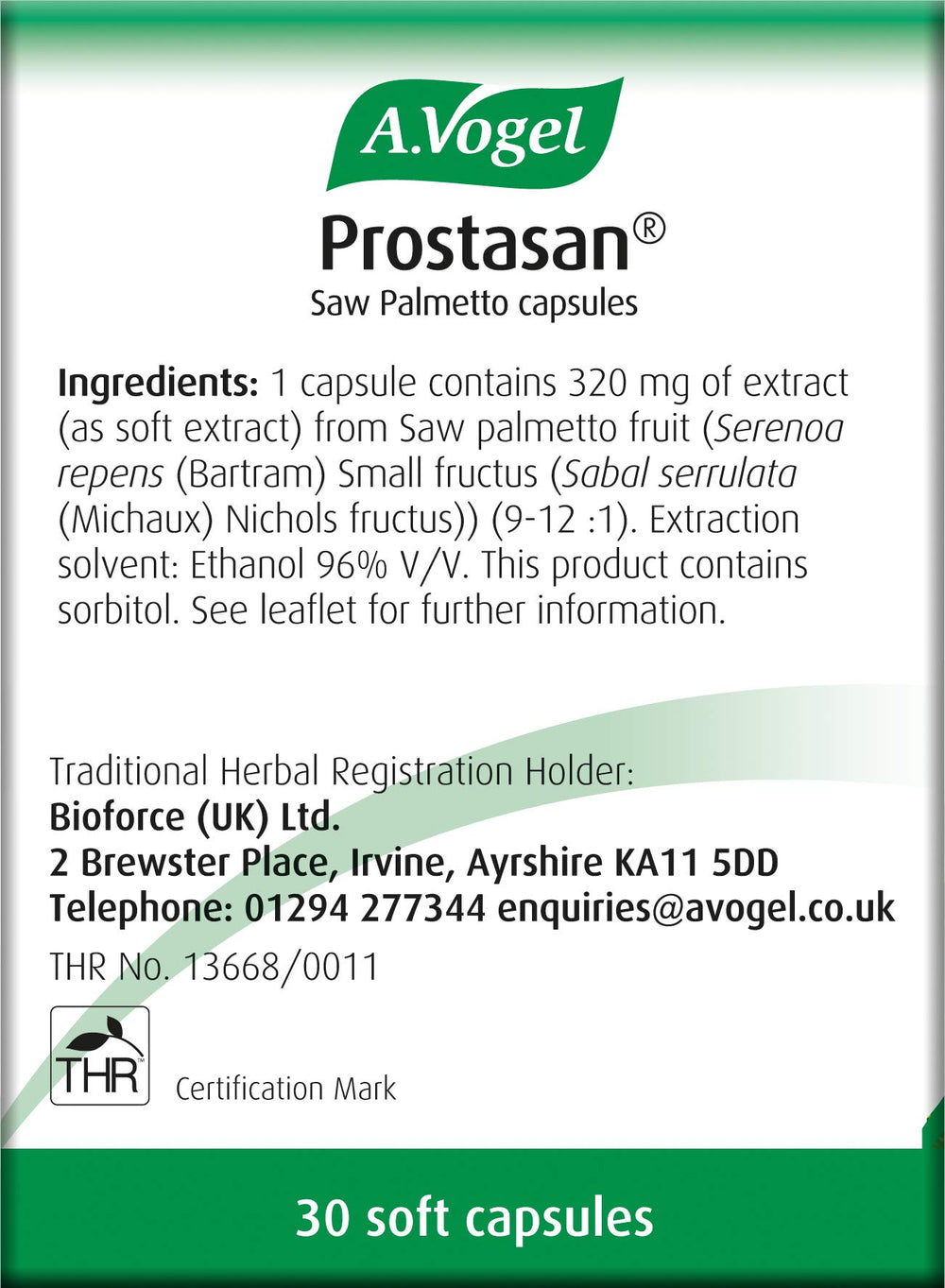 A.Vogel Prostasan capsules in a pour moment suggesting easy daily use.