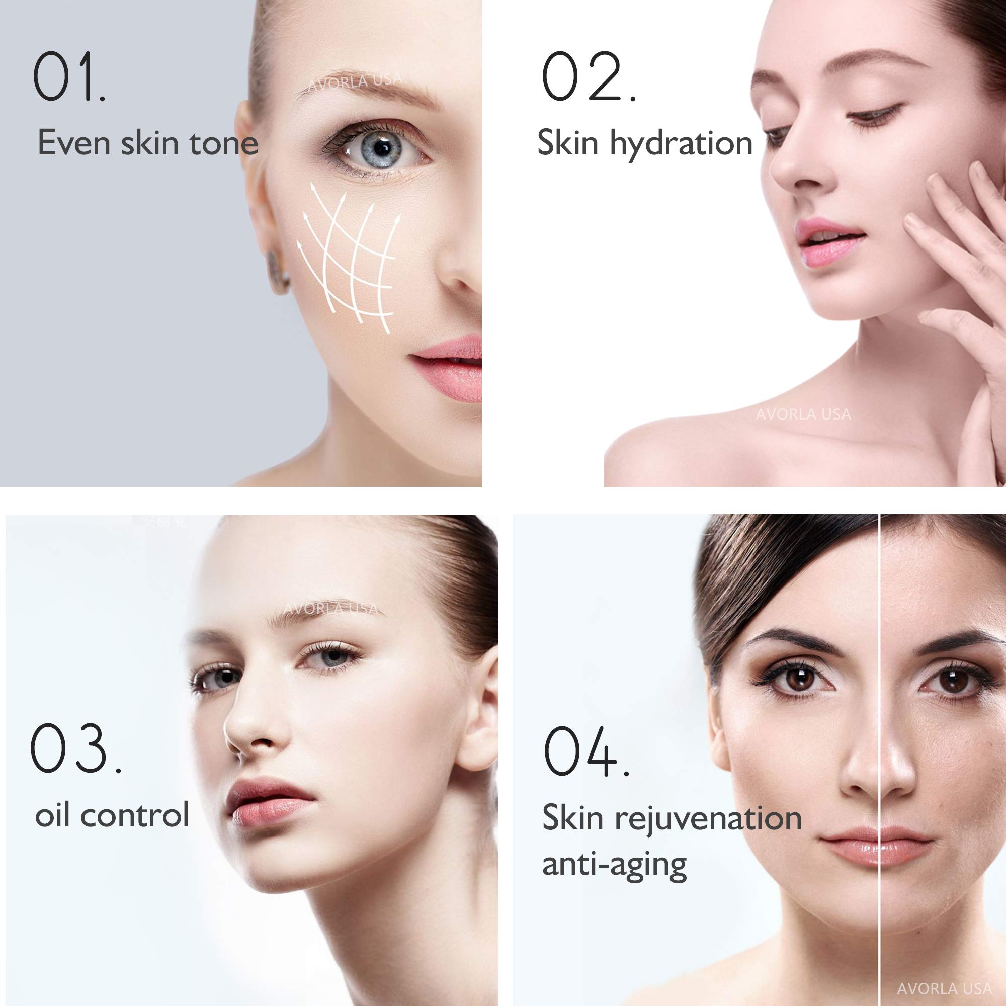 Avorla red-light facial wand ergonomic grip, comfortable balance during longer sessions.