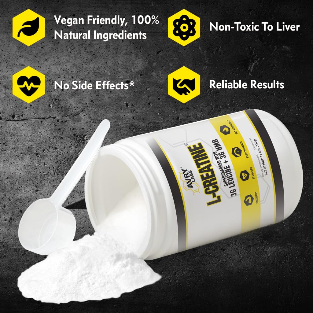 Avry Labs HMB component visual hints at lean muscle support