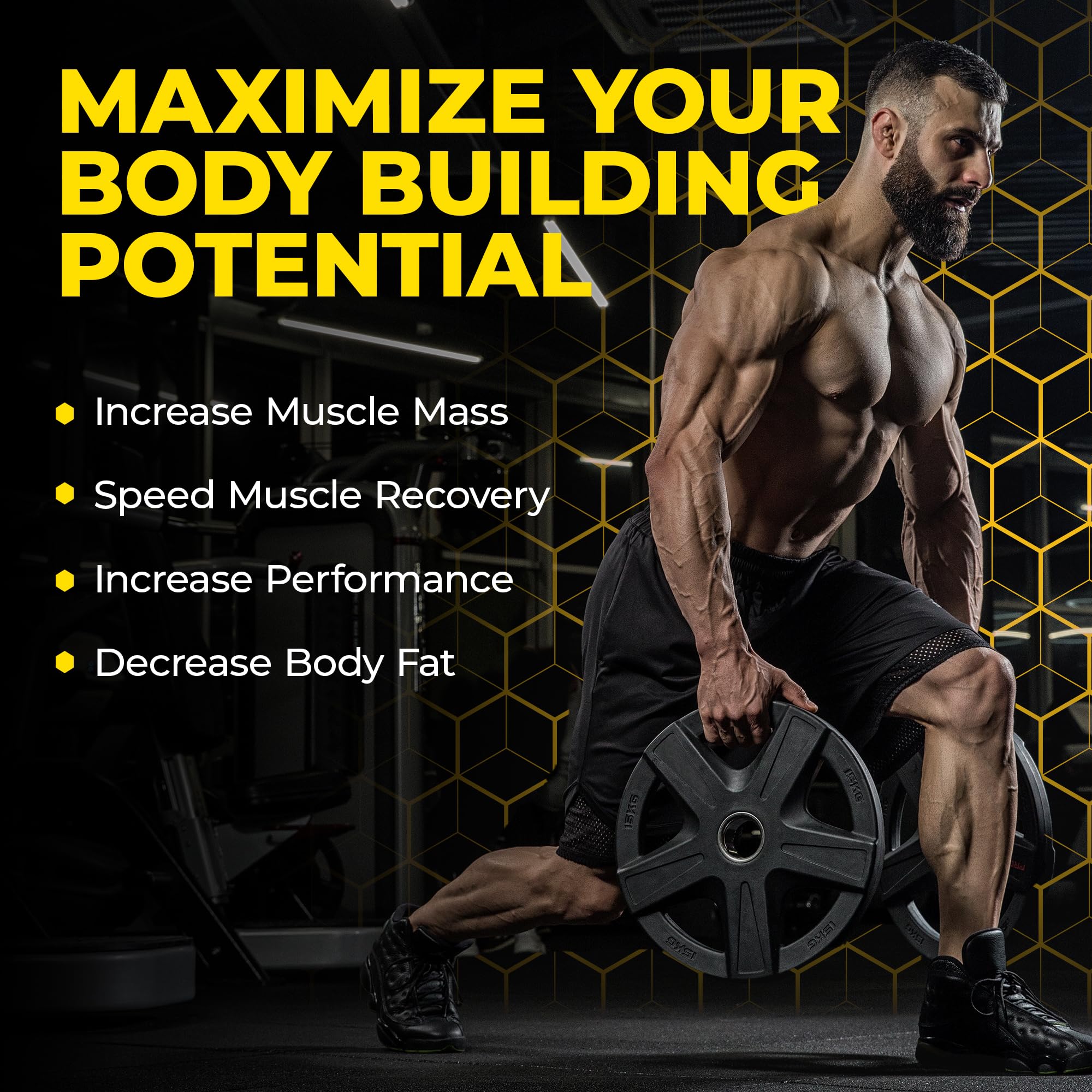 Avry Labs L-Creatine label closeup highlights leucine and HMB ingredients