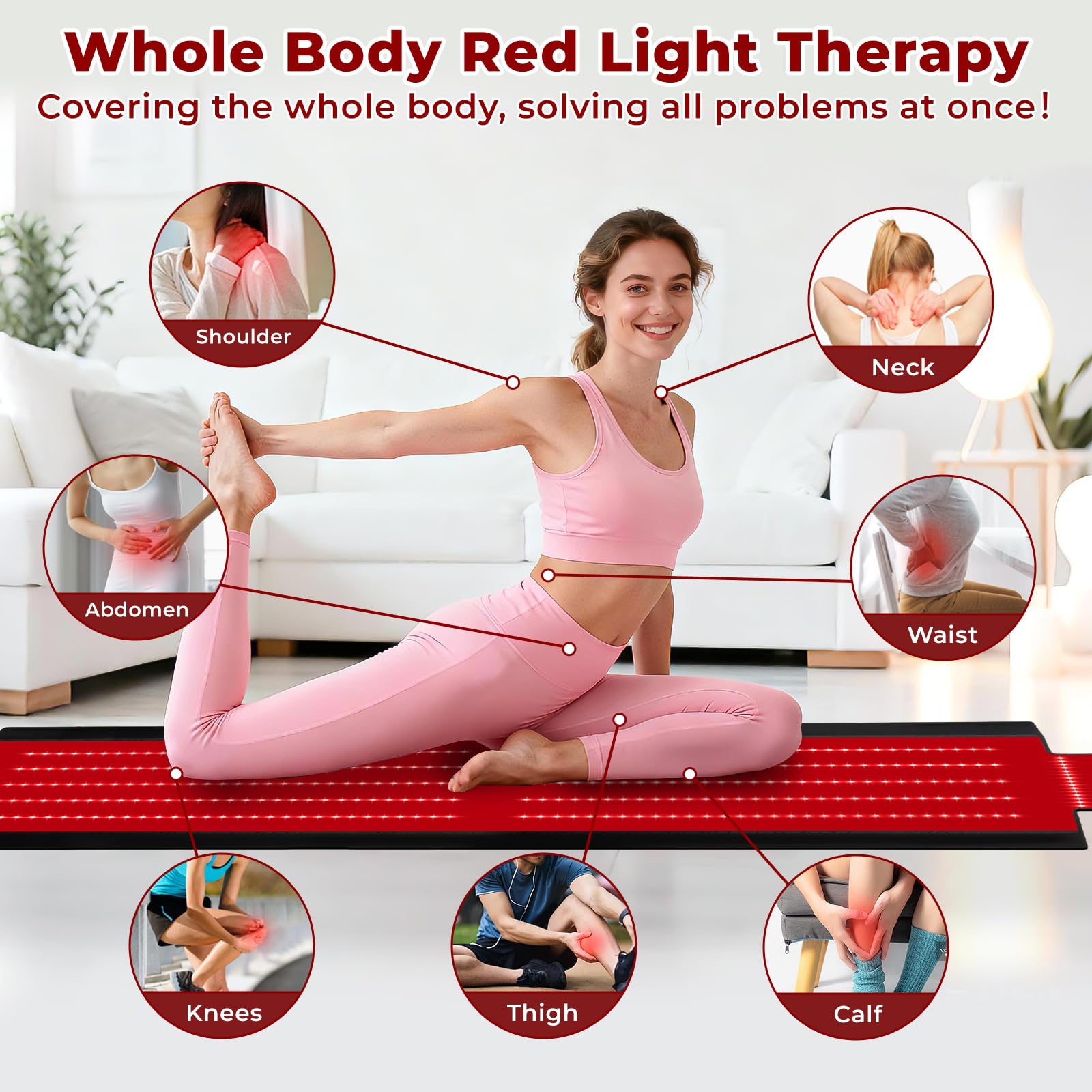 AVZAVZ dual-wavelength mat delivers 660nm and 850nm for versatile therapy sessions