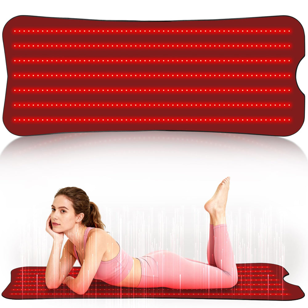AVZAVZ red light therapy mat covers the back for full-body sessions