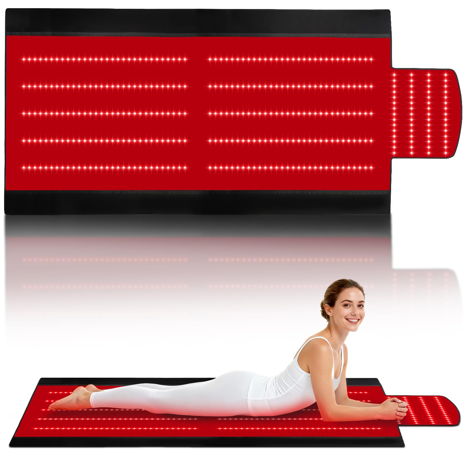 AVZAVZ red light therapy mat provides full-body coverage for at-home wellness sessions