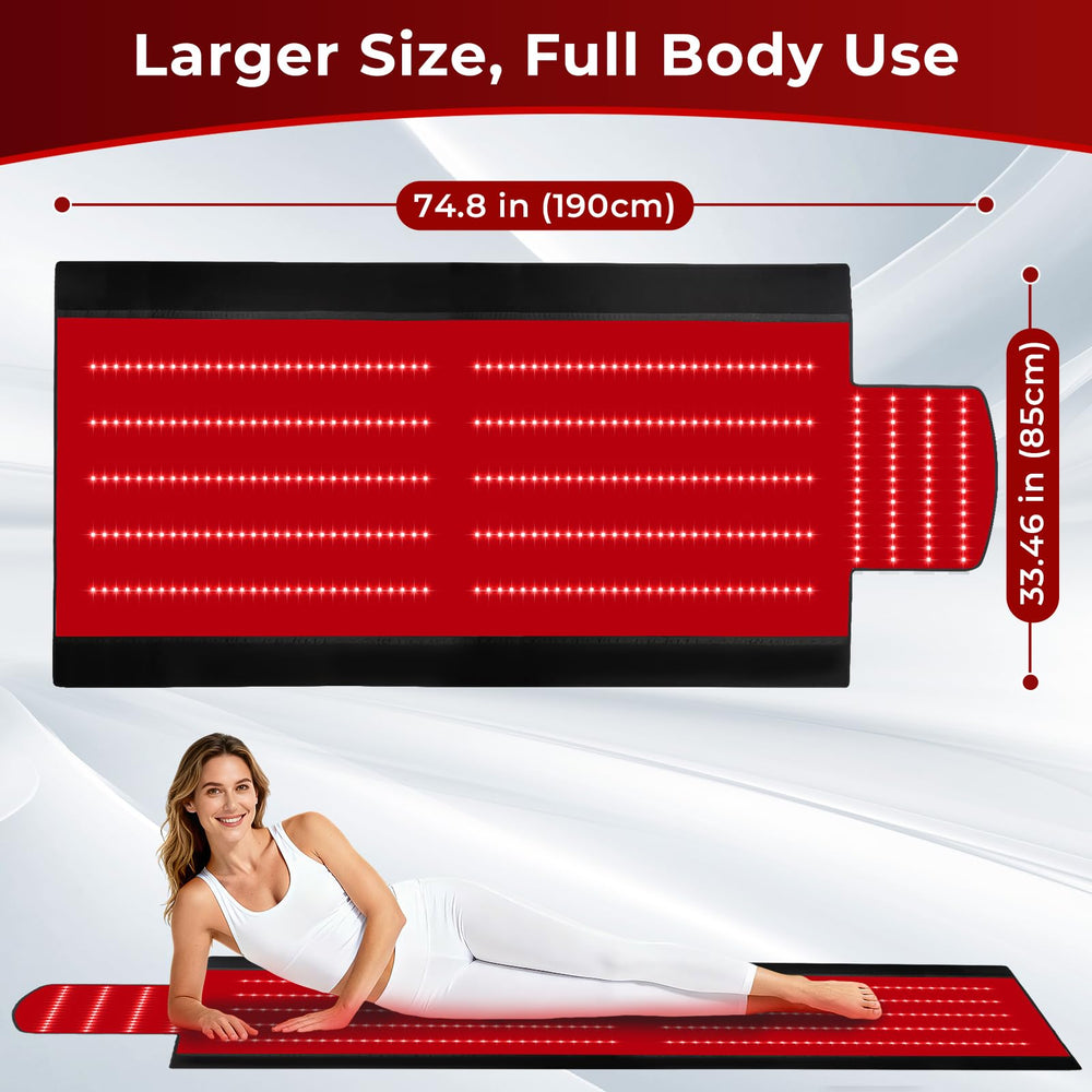 AVZAVZ red light therapy mat timer settings for personalized session durations
