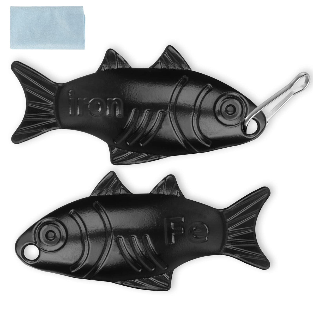 Awaiymi Iron Fish 2-pack set adding natural iron to meals