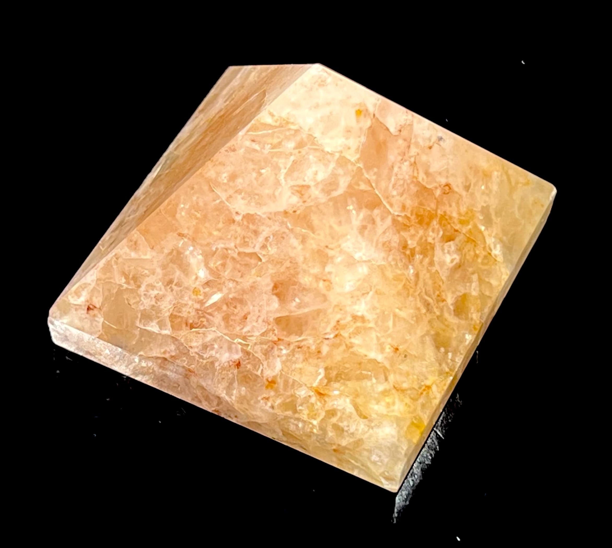 Awaken Your Kundalini yellow quartz piece centers desk energy and daily confidence.