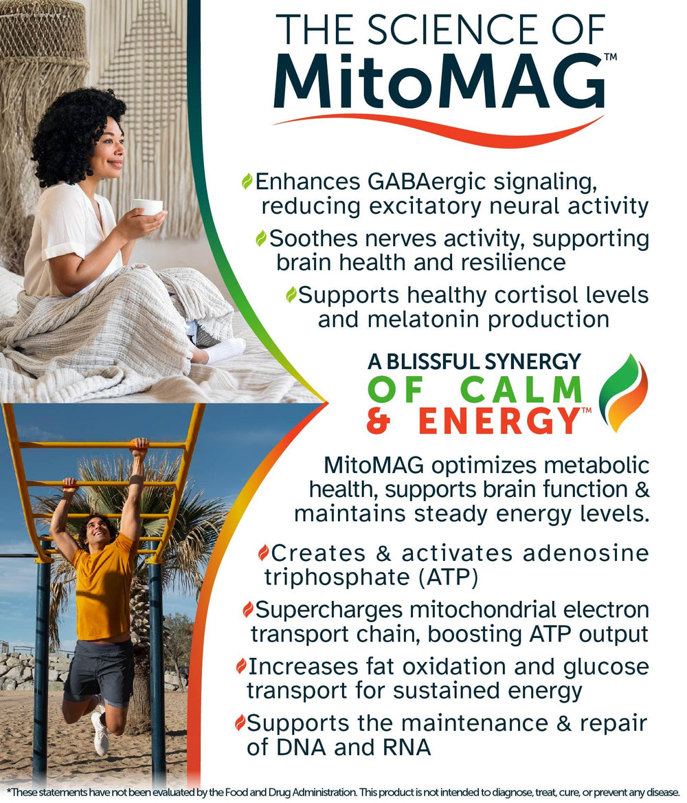 Awakened.energy Blissful MitoMAG morning routine with capsules for focus