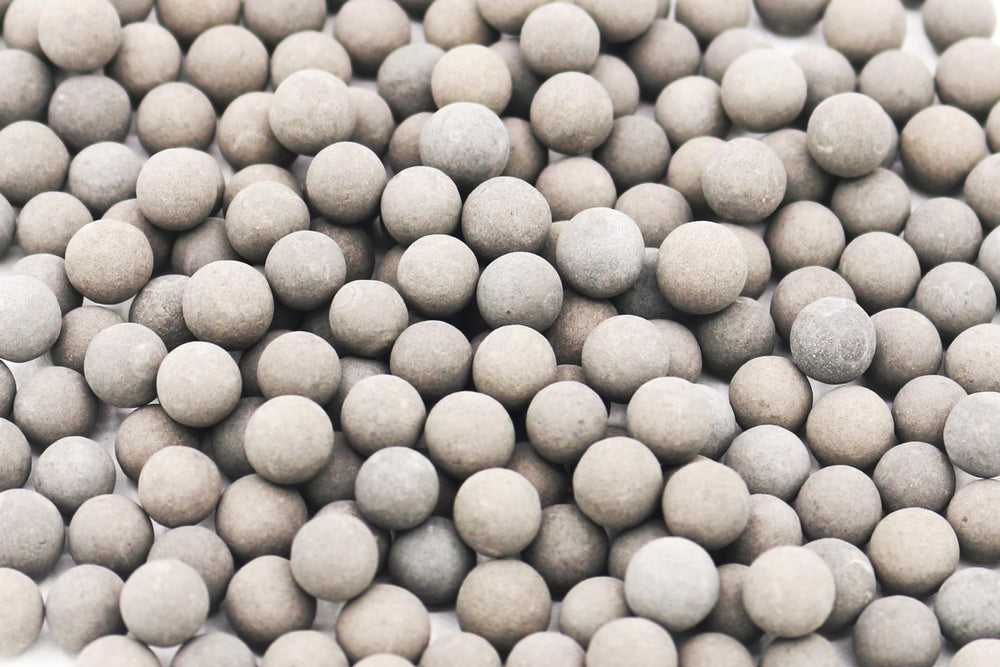 Awesome Aquatic Tourmaline Mineral Balls in tank; supports pH stability and water clarity.