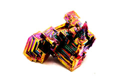 Awesome Industries Rainbow Bismuth Crystal hand-grown in lab for quality specimens.