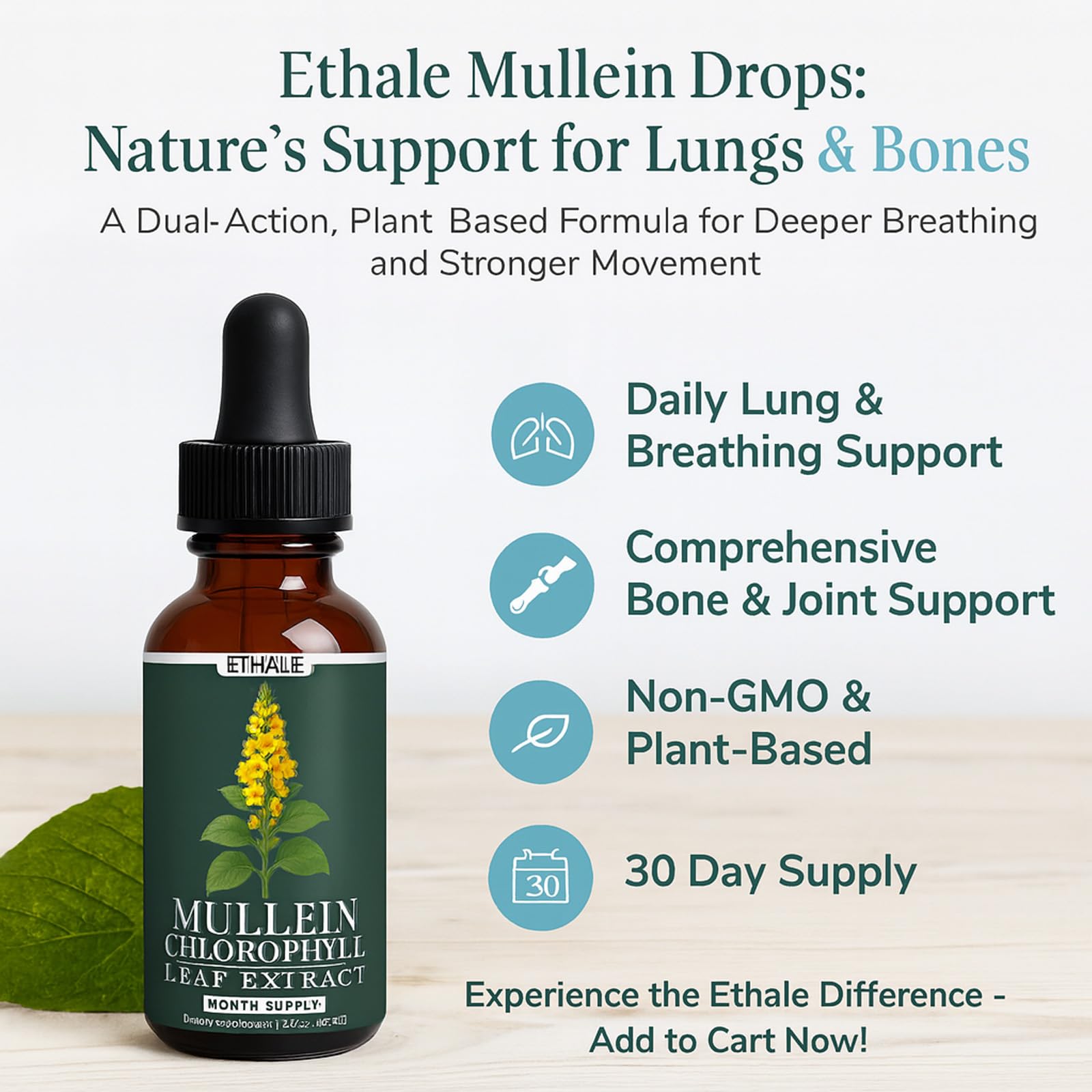 Awtse ETHALE Mullein Drops dropper dispensing dose for convenience