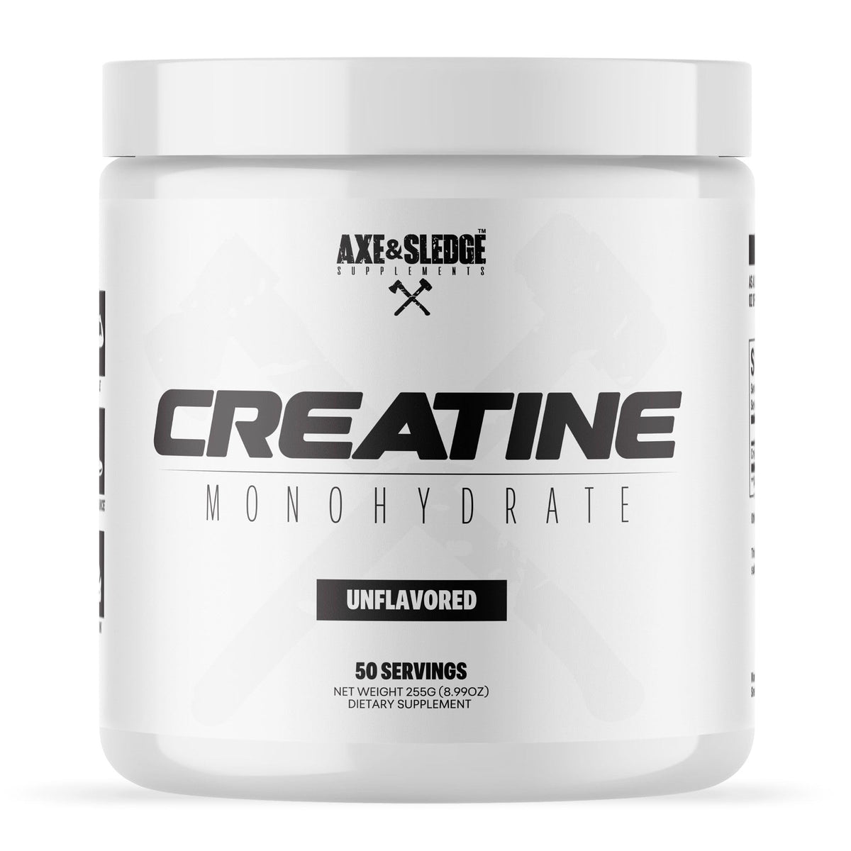 Axe & Sledge Basics Creatine bottle ready to mix for clean strength support