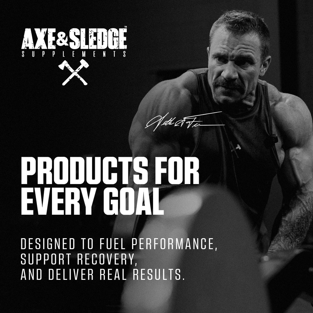 Packaging of Axe & Sledge Basics Creatine showing 50 servings