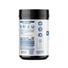 Axe & Sledge Demo Day being mixed in a shaker for hydration and pumps
