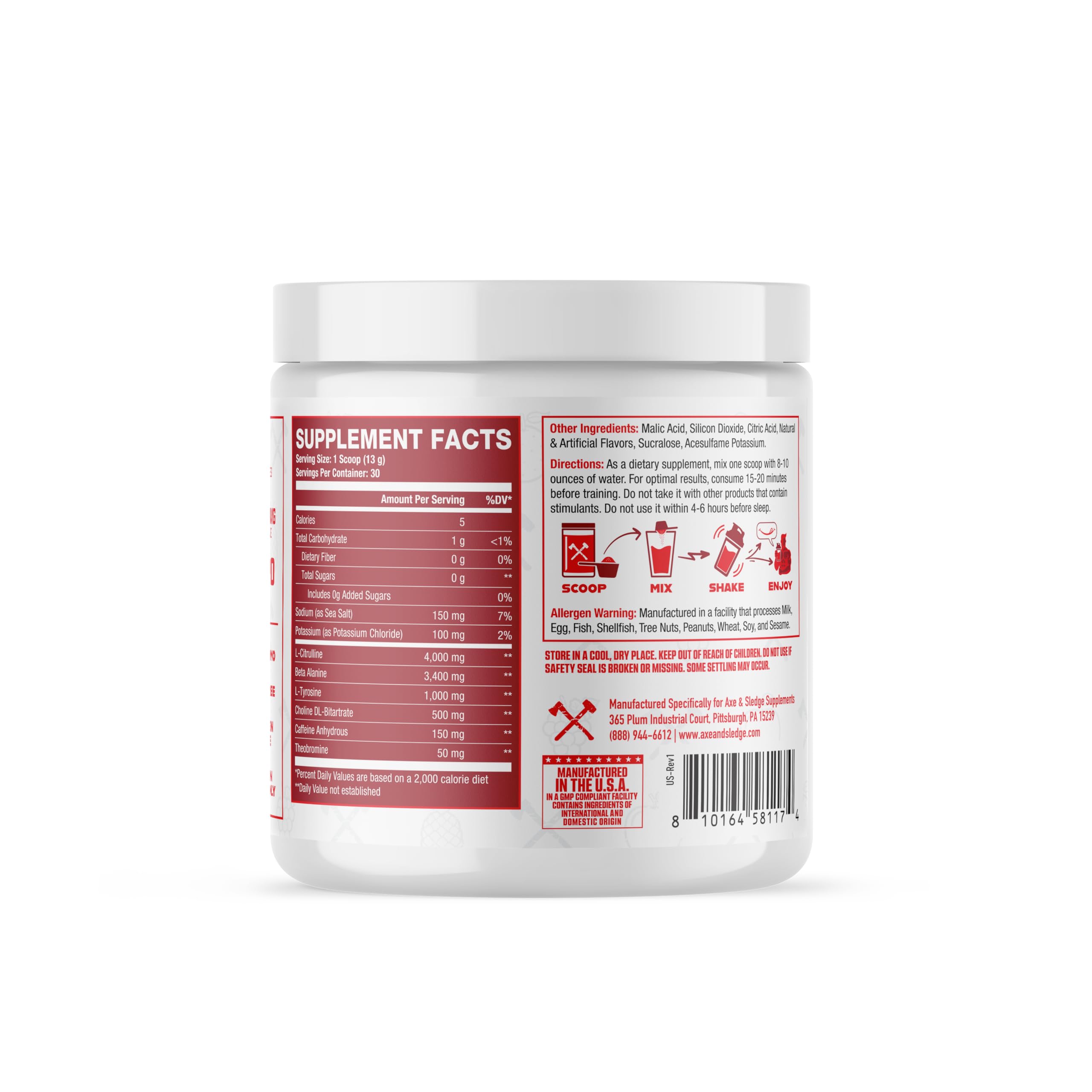 Axe & Sledge Ignition Switch Classic Punch served in a cup for a refreshing flavor during training.