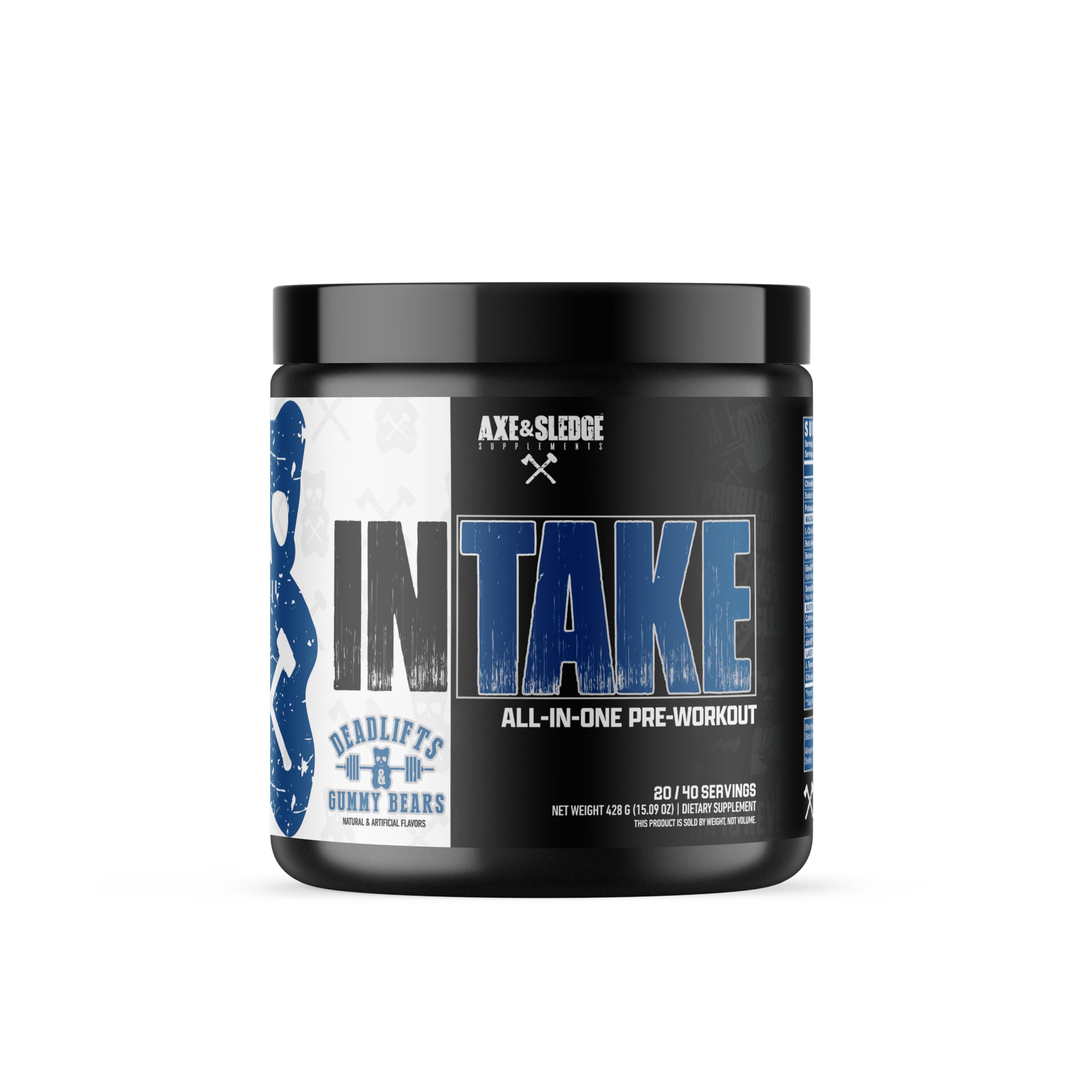 Axe & Sledge Intake pump visual highlighting vascular pumps during workouts.