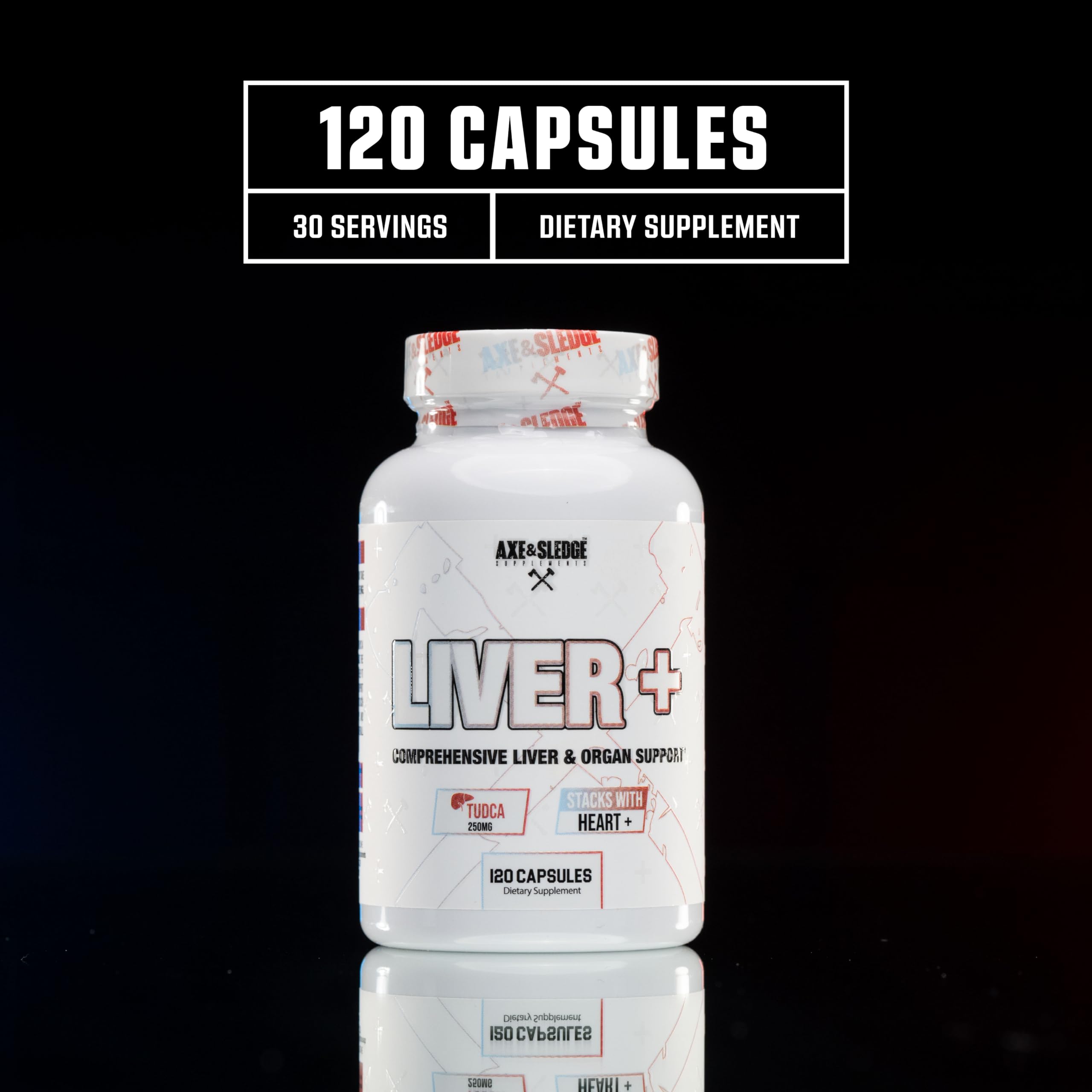 Liver+ packaging box emphasizing GMP quality and clean production standards.