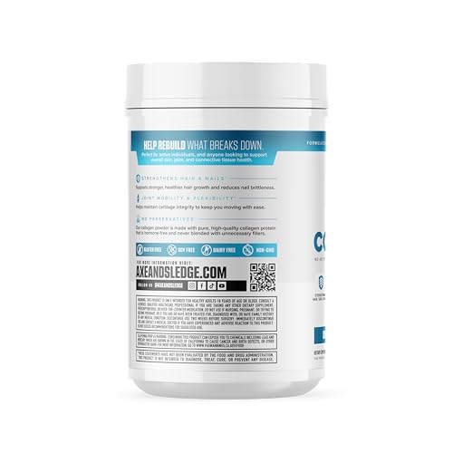 Axe & Sledge collagen powder dissolves easily in coffee for convenient daily protein.