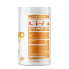 Axe and Sledge The Grind tub front shows vegan stimulant free amino acids