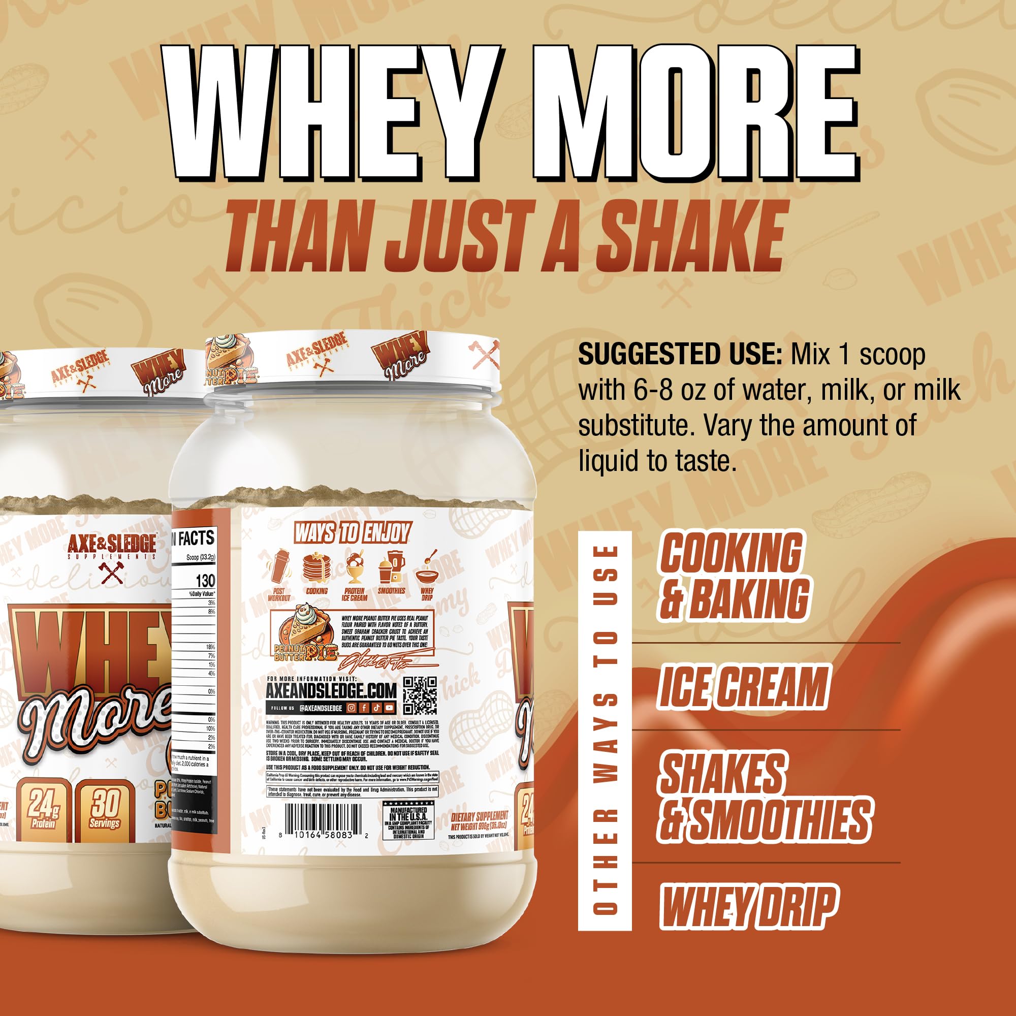 A bowl of oats mixed with WHEY More for a protein-packed breakfast.