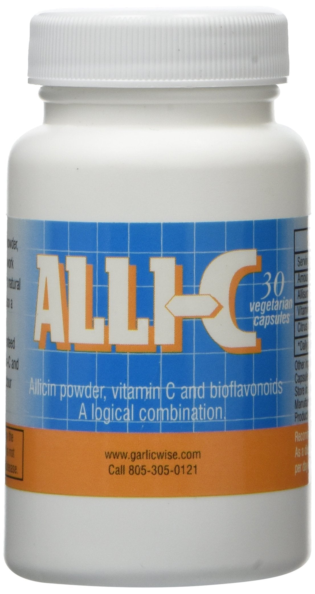 AXIL Alli-C capsule close-up highlighting allicin and vitamin C for daily wellness