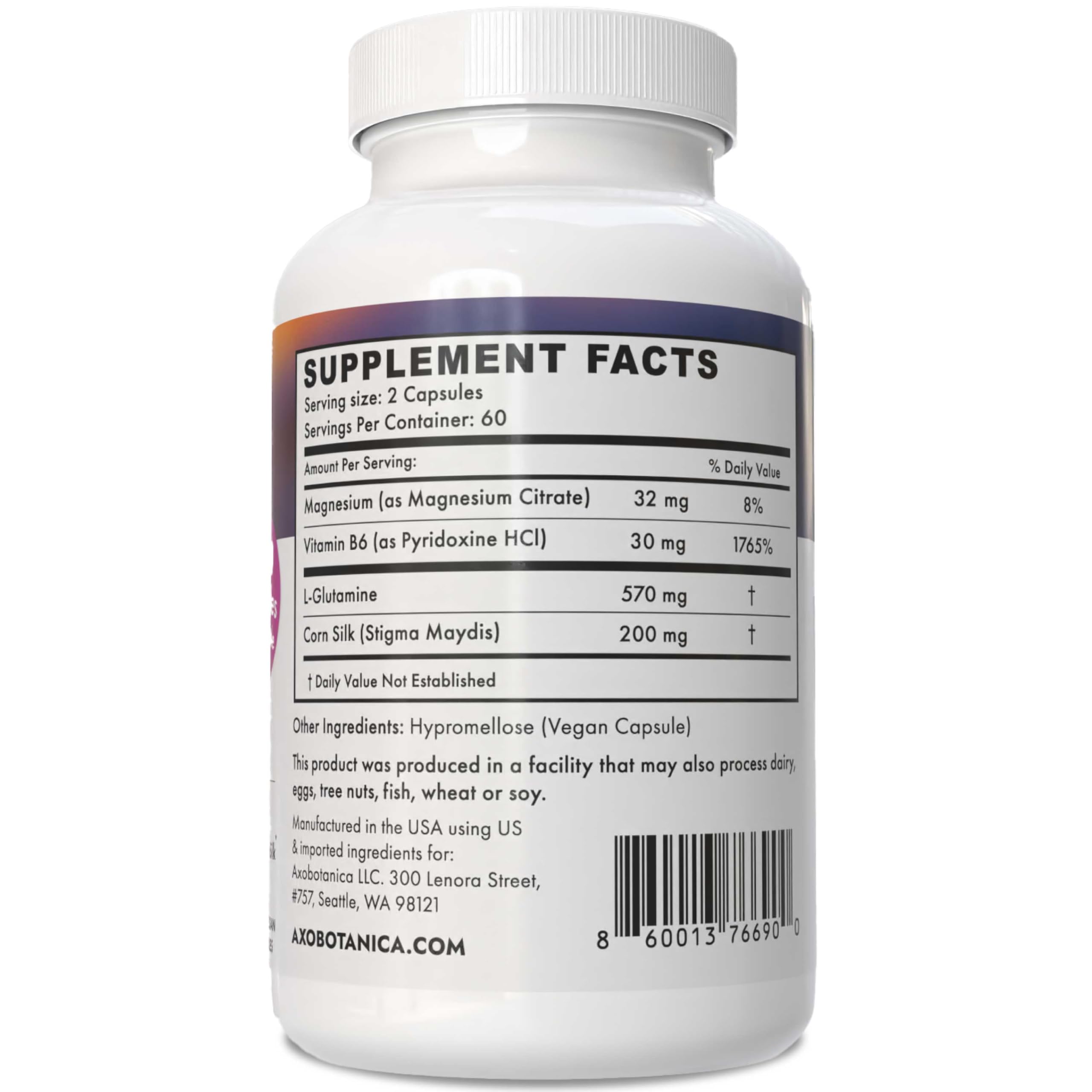 Axobotanica Kidney Cleanse capsules with measuring scoop and 60 servings label.