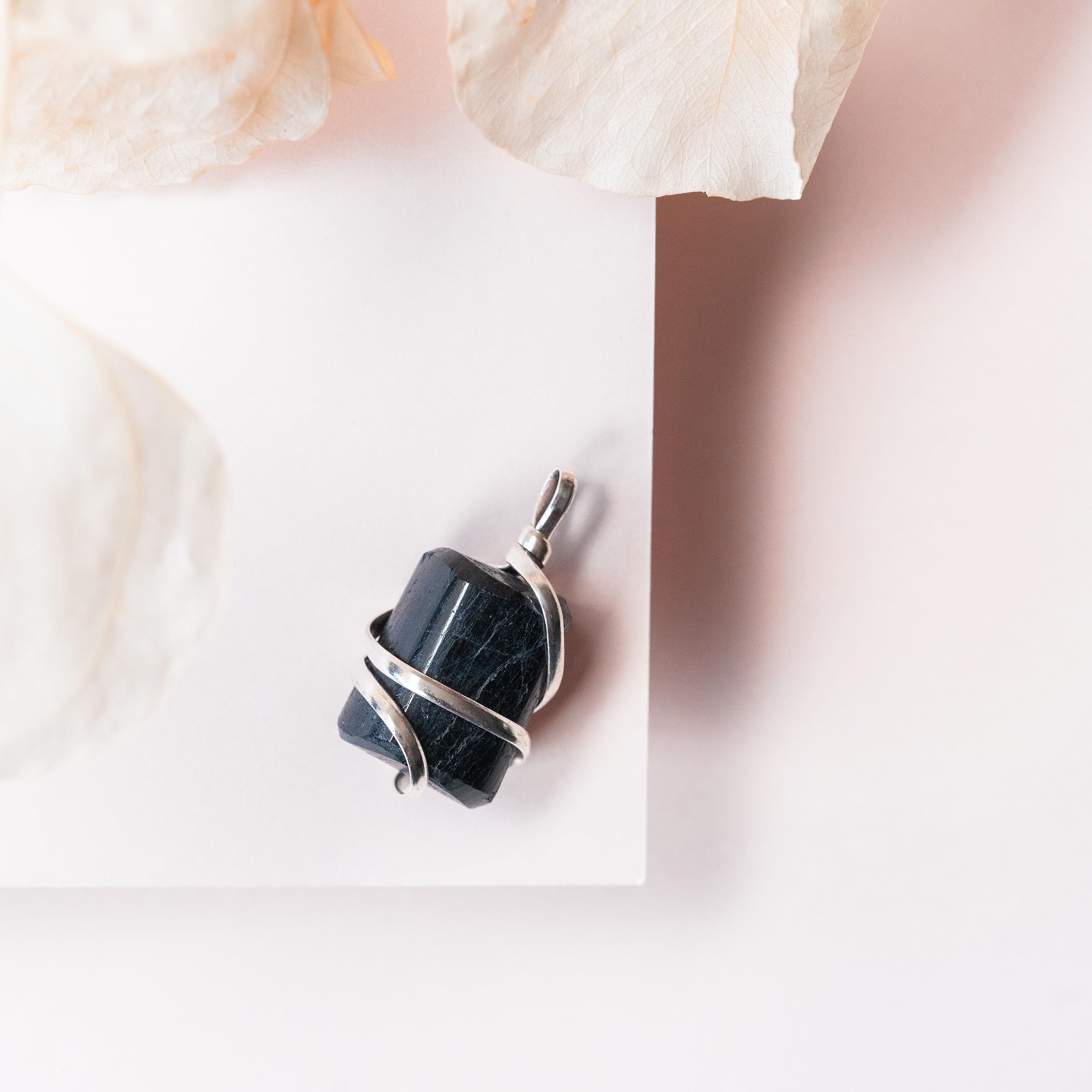 Ayana black tourmaline crystal close-up highlighting protective energy.