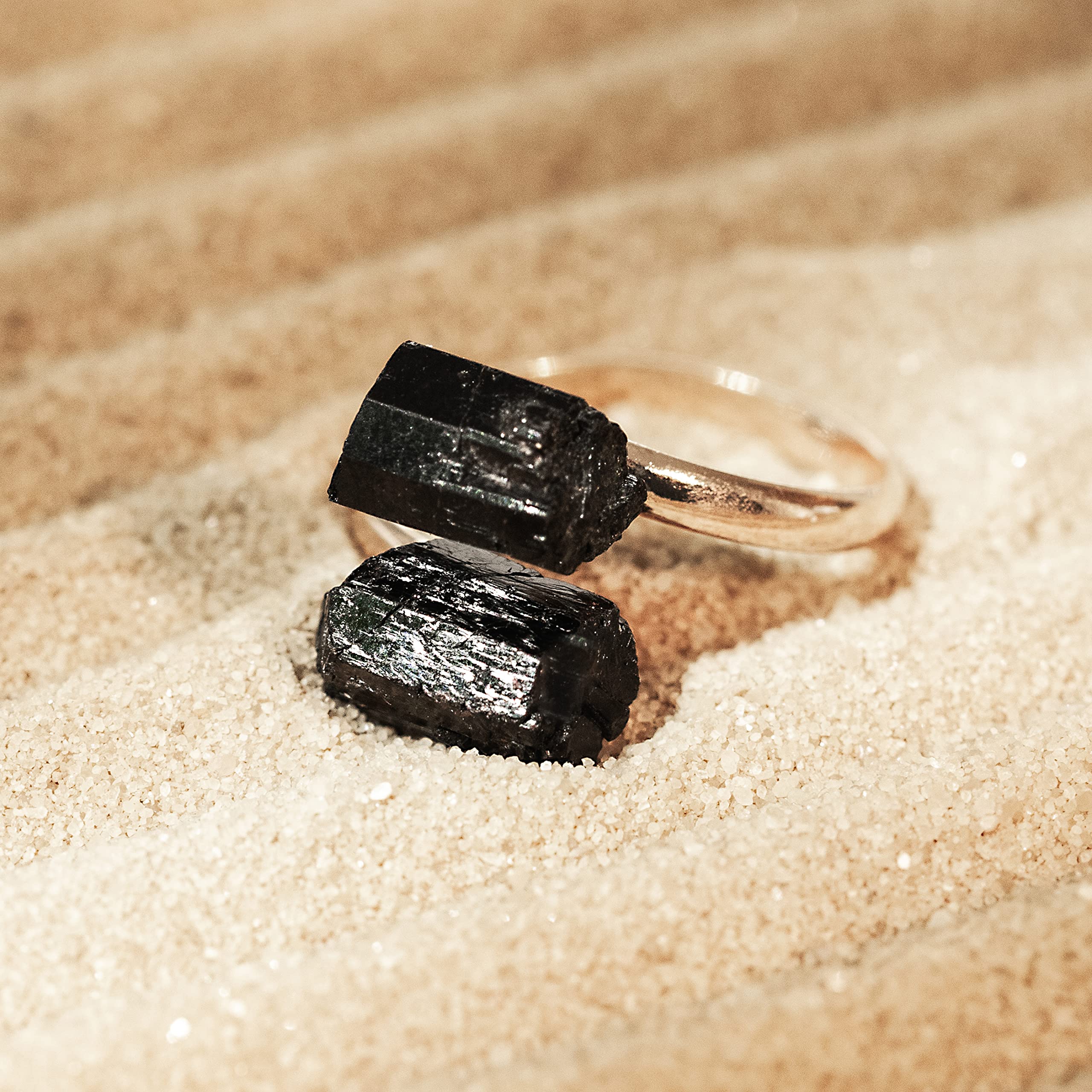 Ayana Crystals woman wearing ring demonstrates wearable style for everyday outfits.