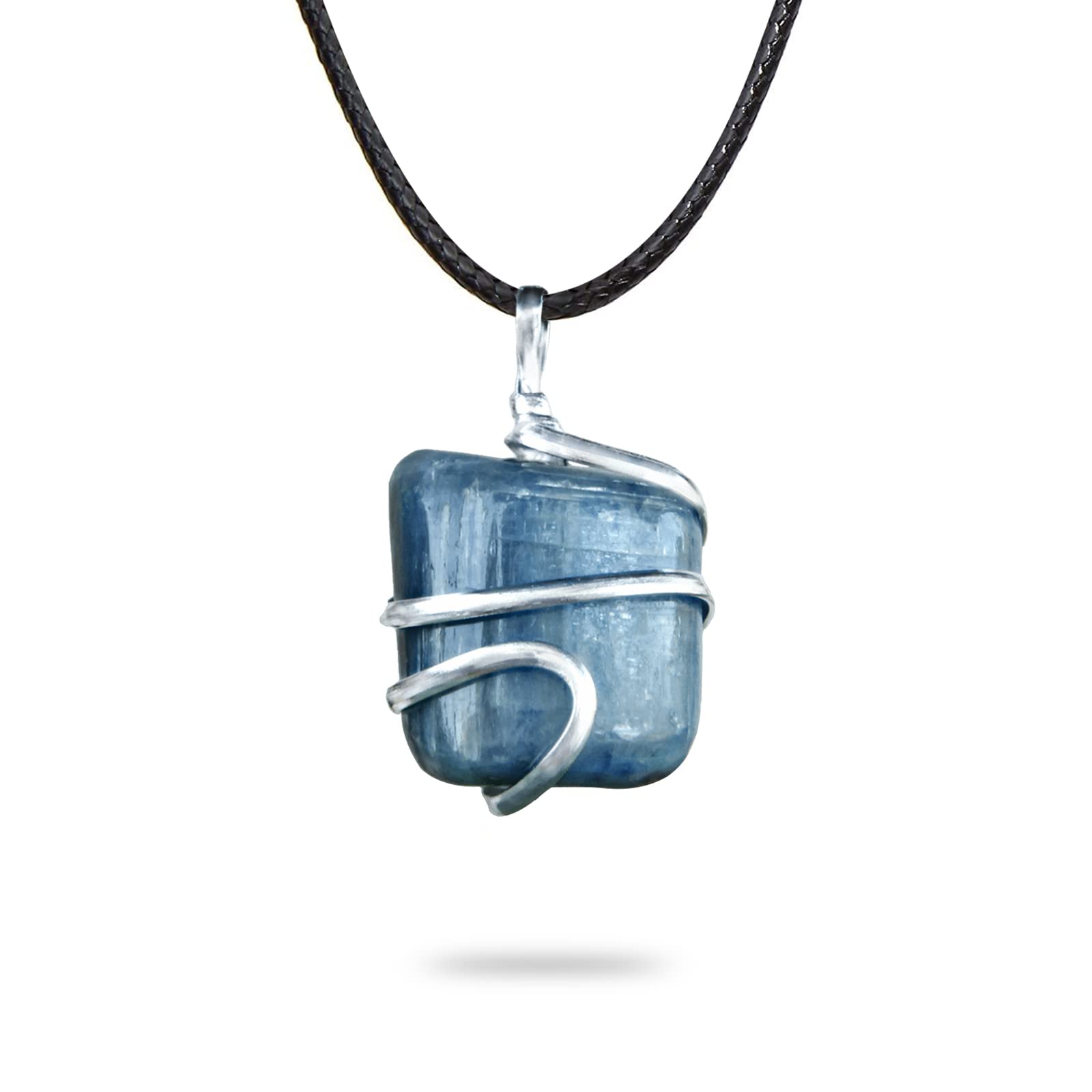 Ayana Wellness Blue Kyanite Necklace close-up for clear communication