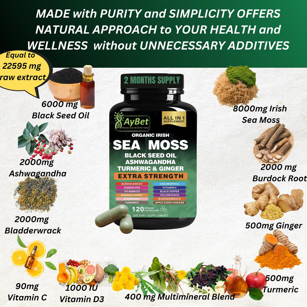 AyBet Black Seed Oil capsules for convenient daily nutrient intake.
