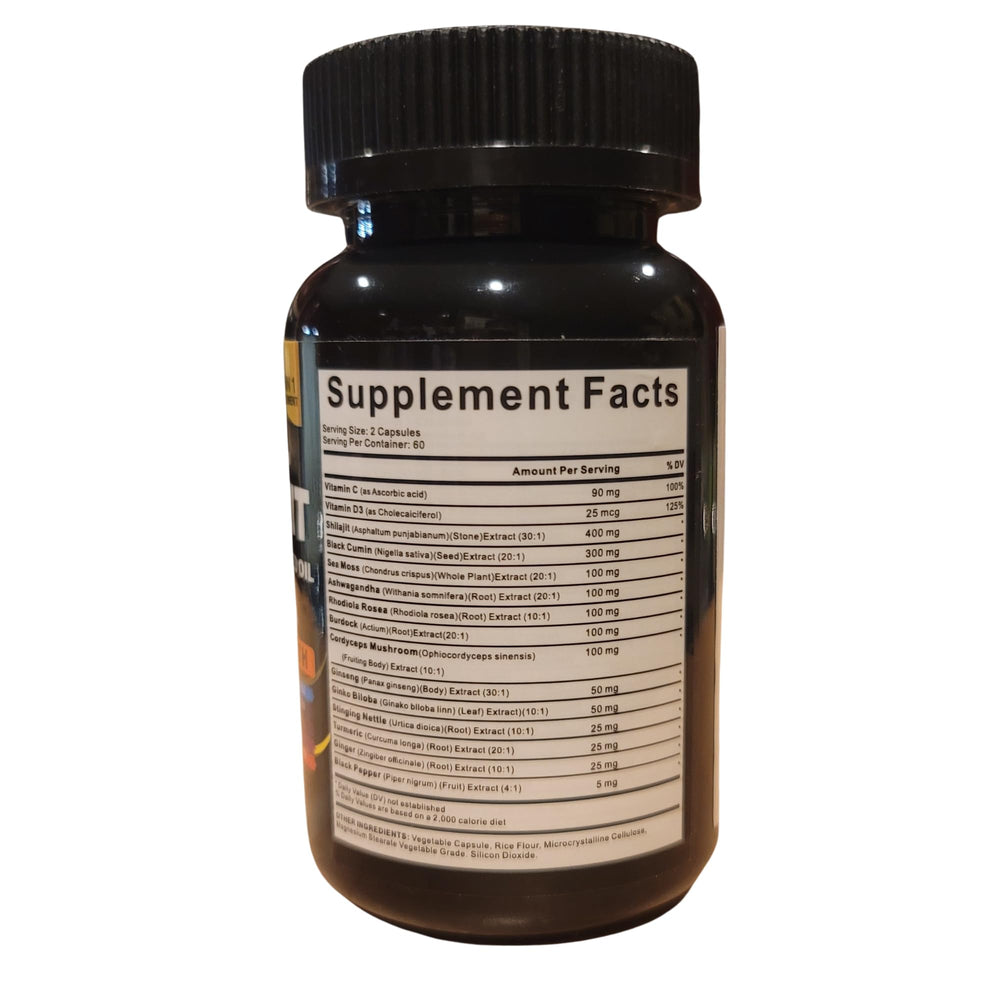 AyBet herbal formula with spoon and capsules for easy daily use