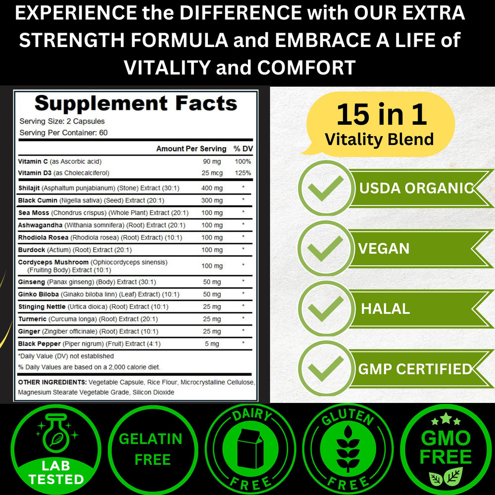 AyBet sea moss capsules glass bottle for nutrient-dense daily support