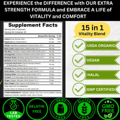 AyBet sea moss capsules glass bottle for nutrient-dense daily support