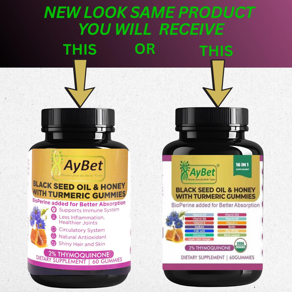 AyBet vitamin rich formula sits beside capsules indicating daily support.