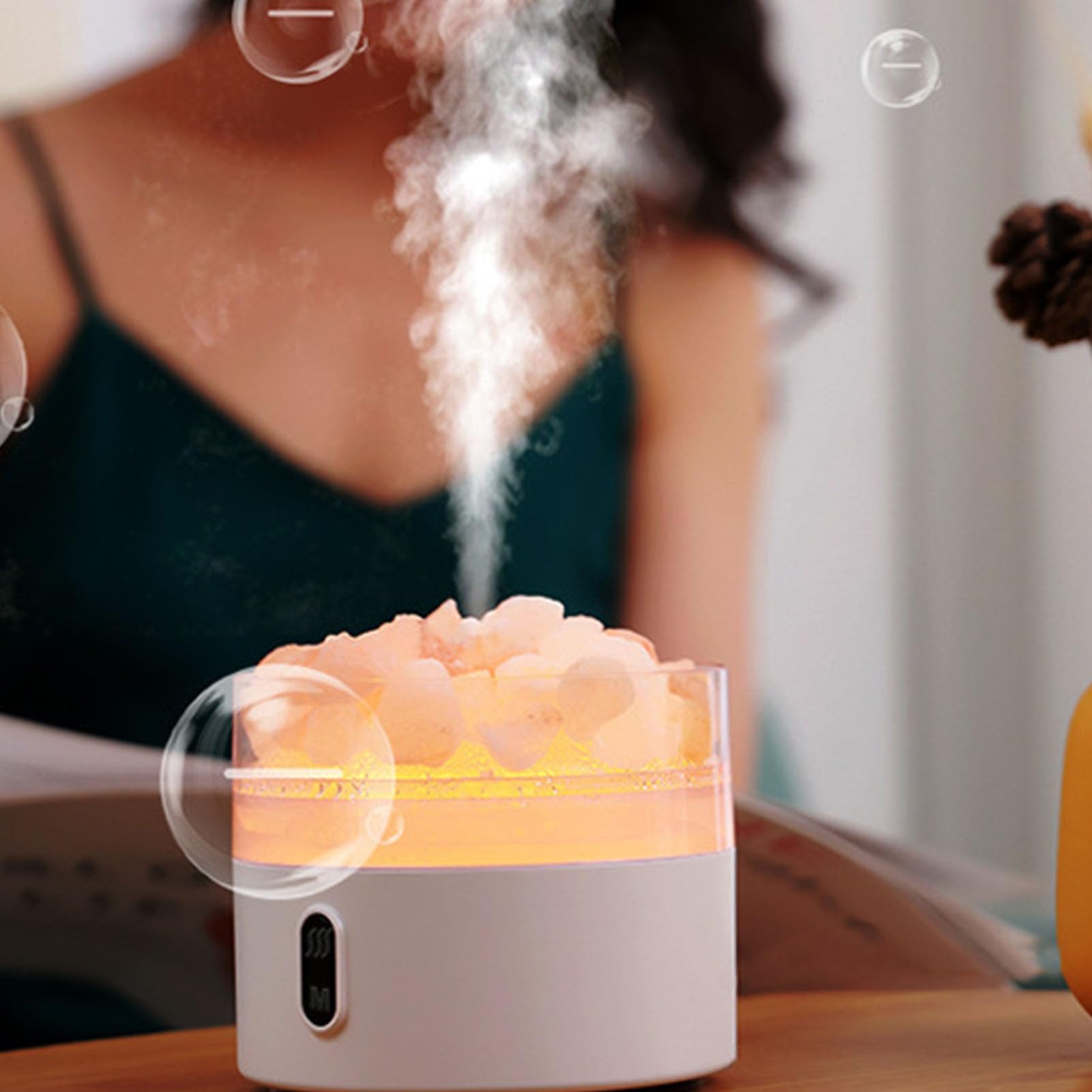 AYNEFY usb desk humidifier adds moisture for a fresher workspace