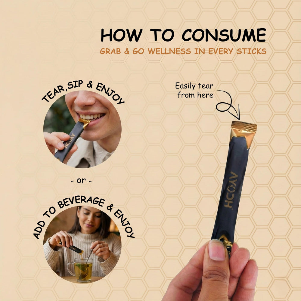 AYODH Honey Sticks proudly made in India with traditional methods.