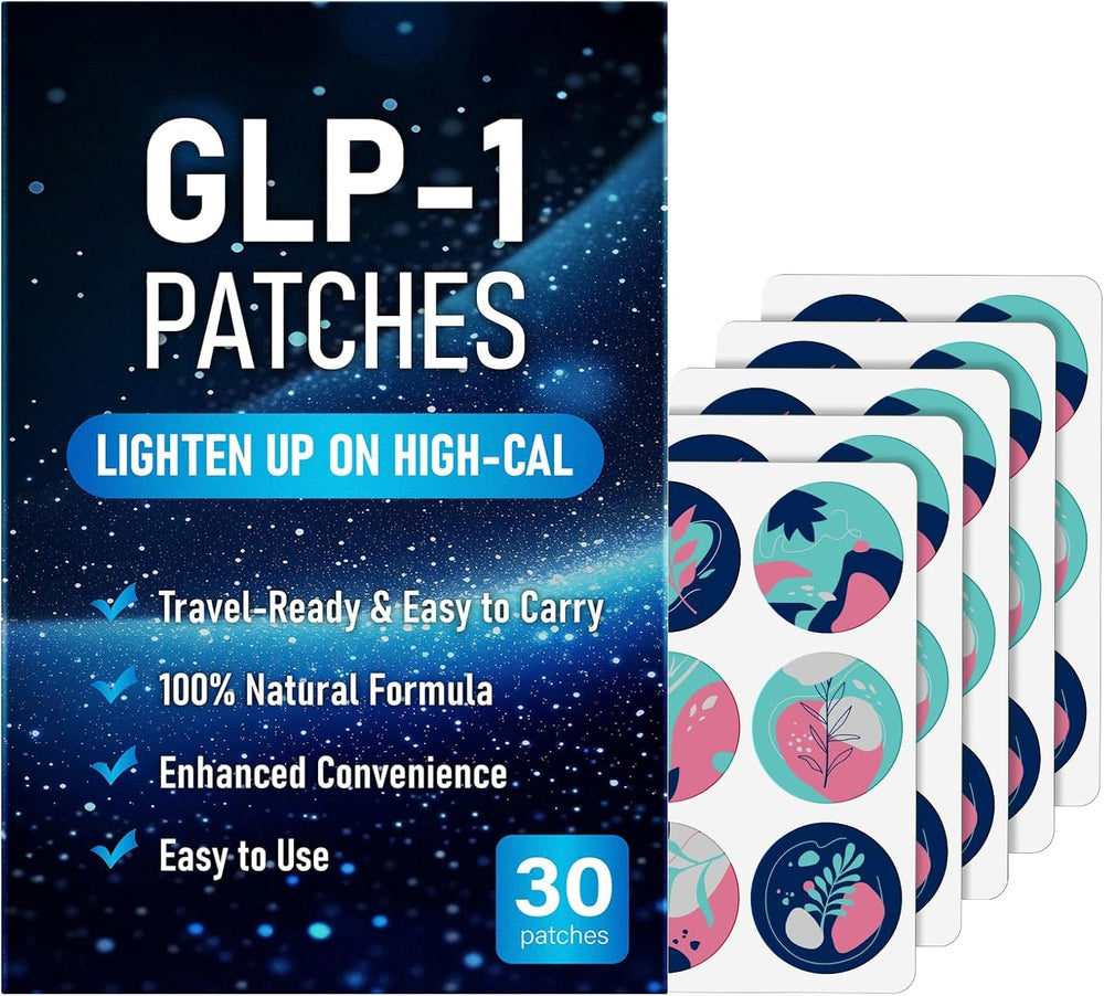 AYOJOY GLP-1 patches packaging in blue for convenient daily use