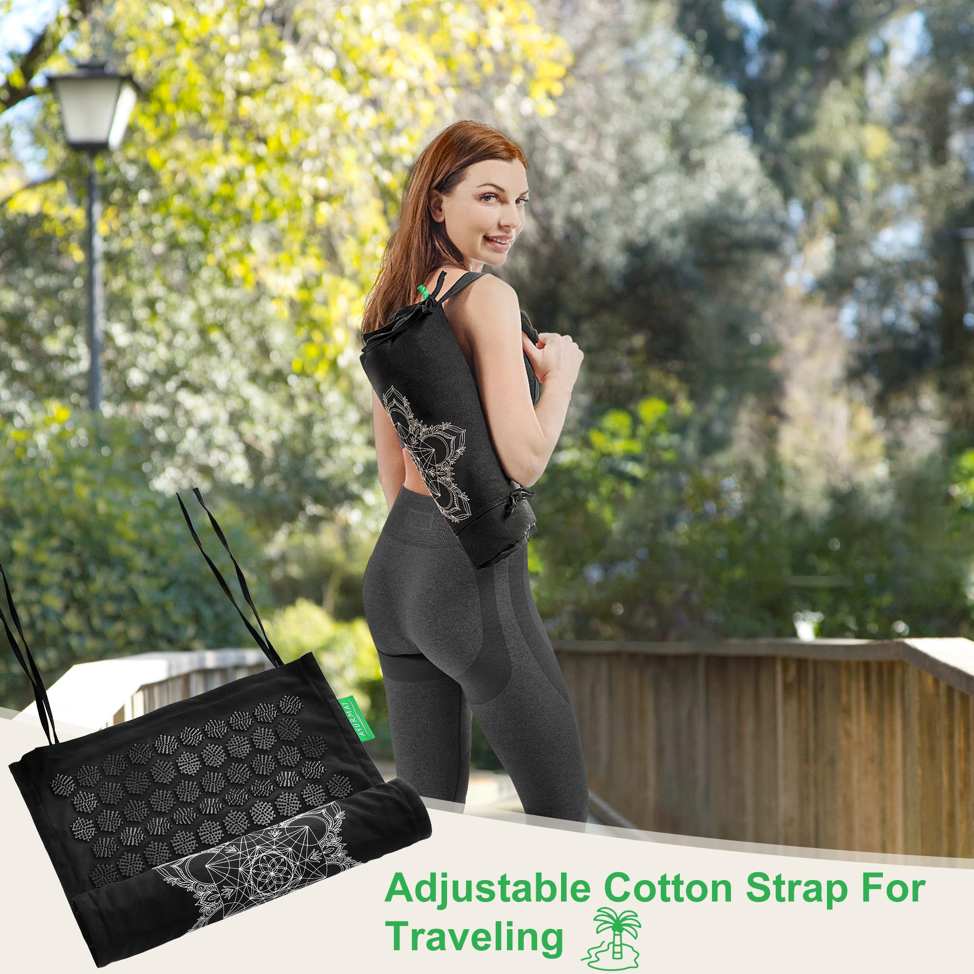 AyurMat complete kit including mat, pillow, and covers for home use.